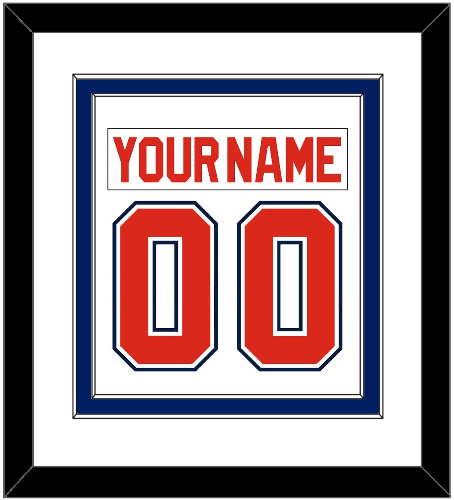 Florida Nameplate & Number (Back) Combined - Home White (1993-1998) - Signature Tier 1