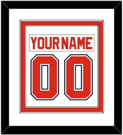 Florida Nameplate & Number (Back) Combined - Home White (1993-1998) - Signature Tier 2