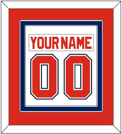 Florida Nameplate & Number (Back) Combined - Home White (1993-1998) - Signature Tier 3