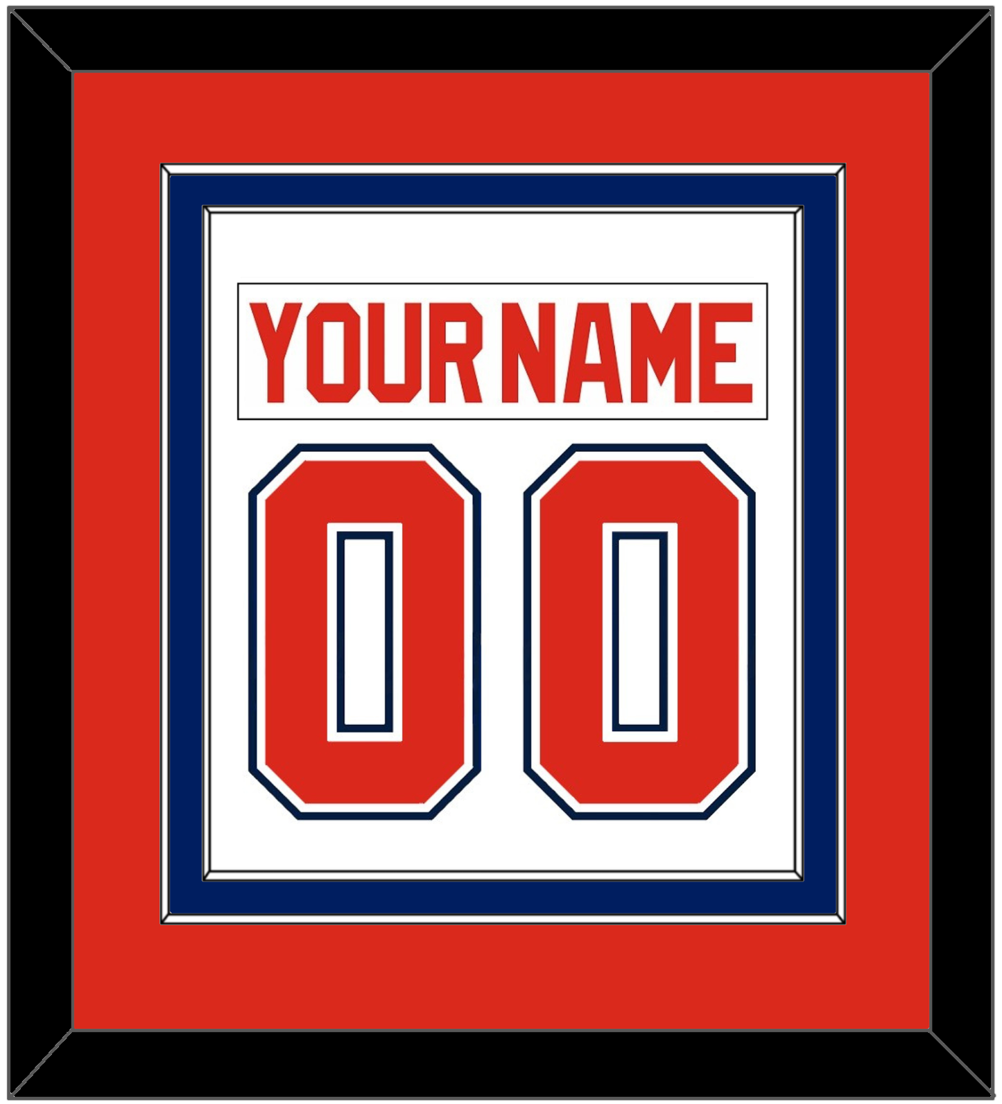 Florida Nameplate & Number (Back) Combined - Home White (1993-1998) - Signature Tier 3