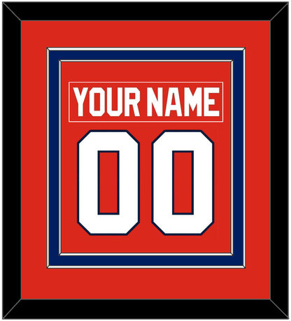 Florida Nameplate & Number (Back) Combined - Road Red (1993-1998) - Signature Tier 2