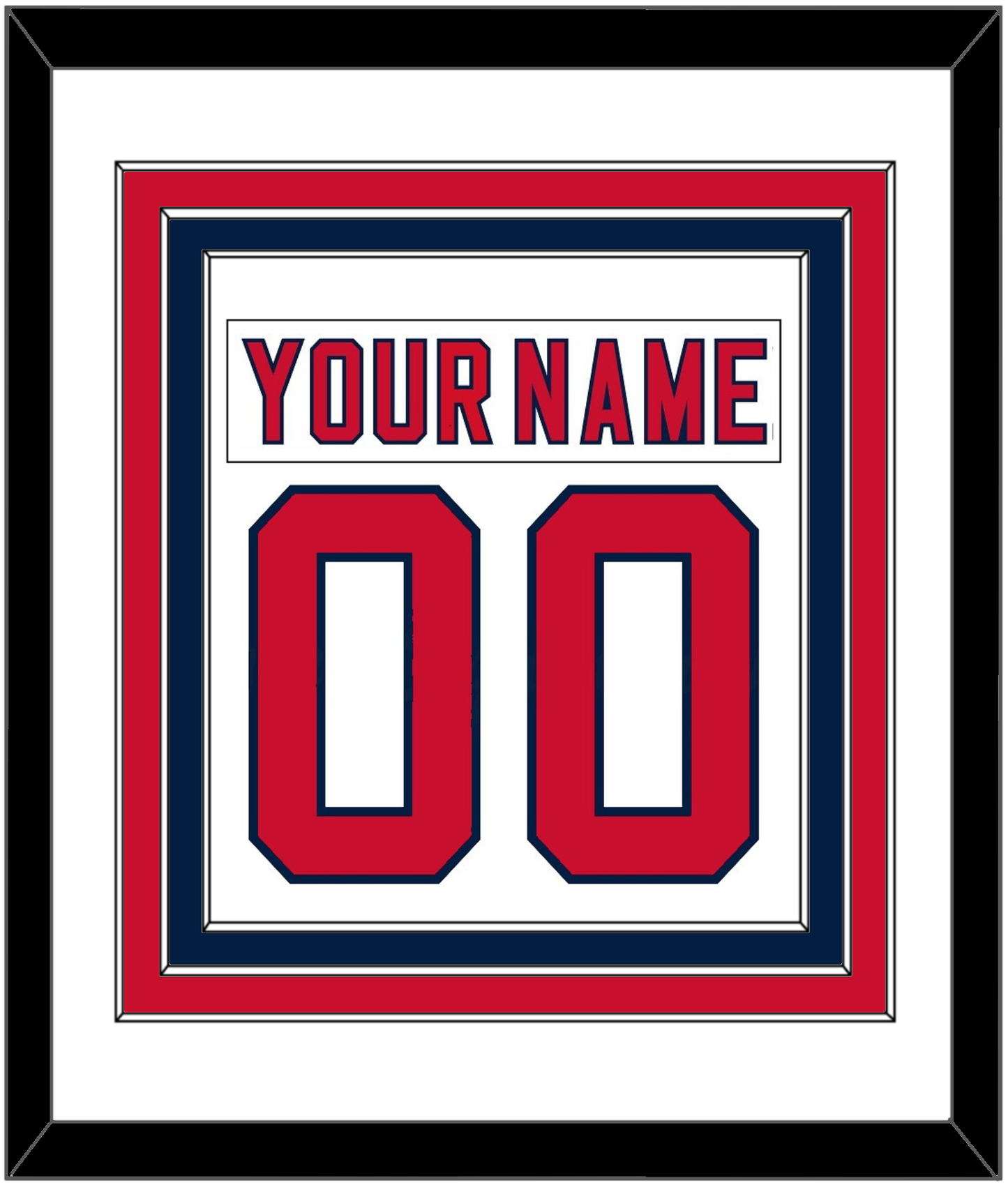 Florida Nameplate & Number (Back) Combined - Road White (2007-2016) - Premier Tier 1