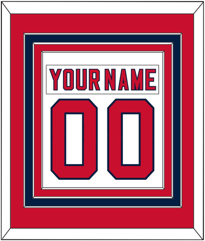 Florida Nameplate & Number (Back) Combined - Road White (2007-2016) - Premier Tier 3