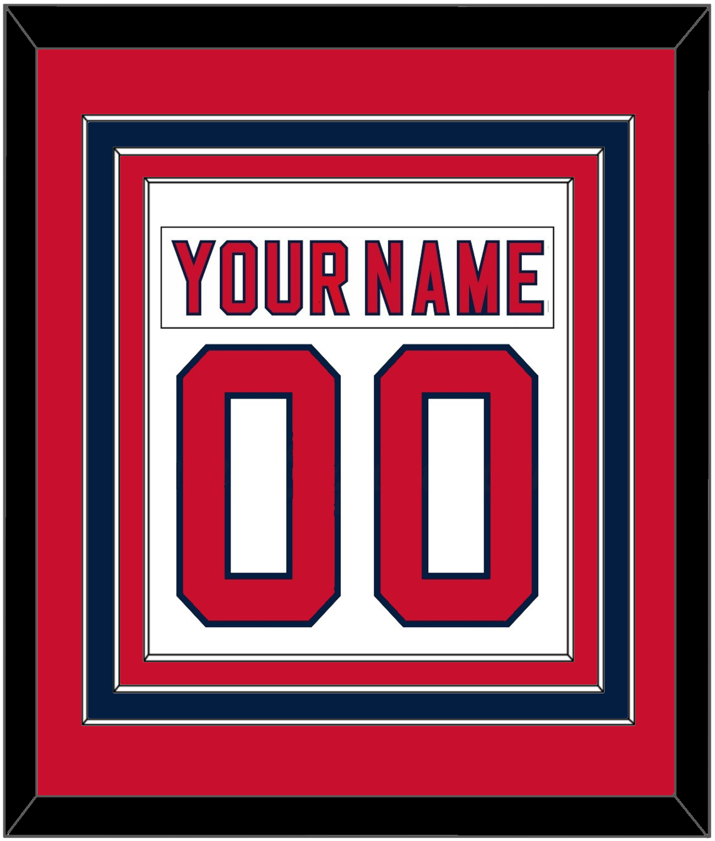 Florida Nameplate & Number (Back) Combined - Road White (2007-2016) - Premier Tier 3