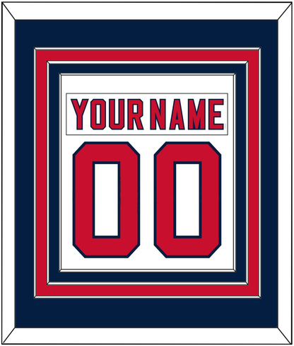 Florida Nameplate & Number (Back) Combined - Road White (2007-2016) - Premier Tier 5