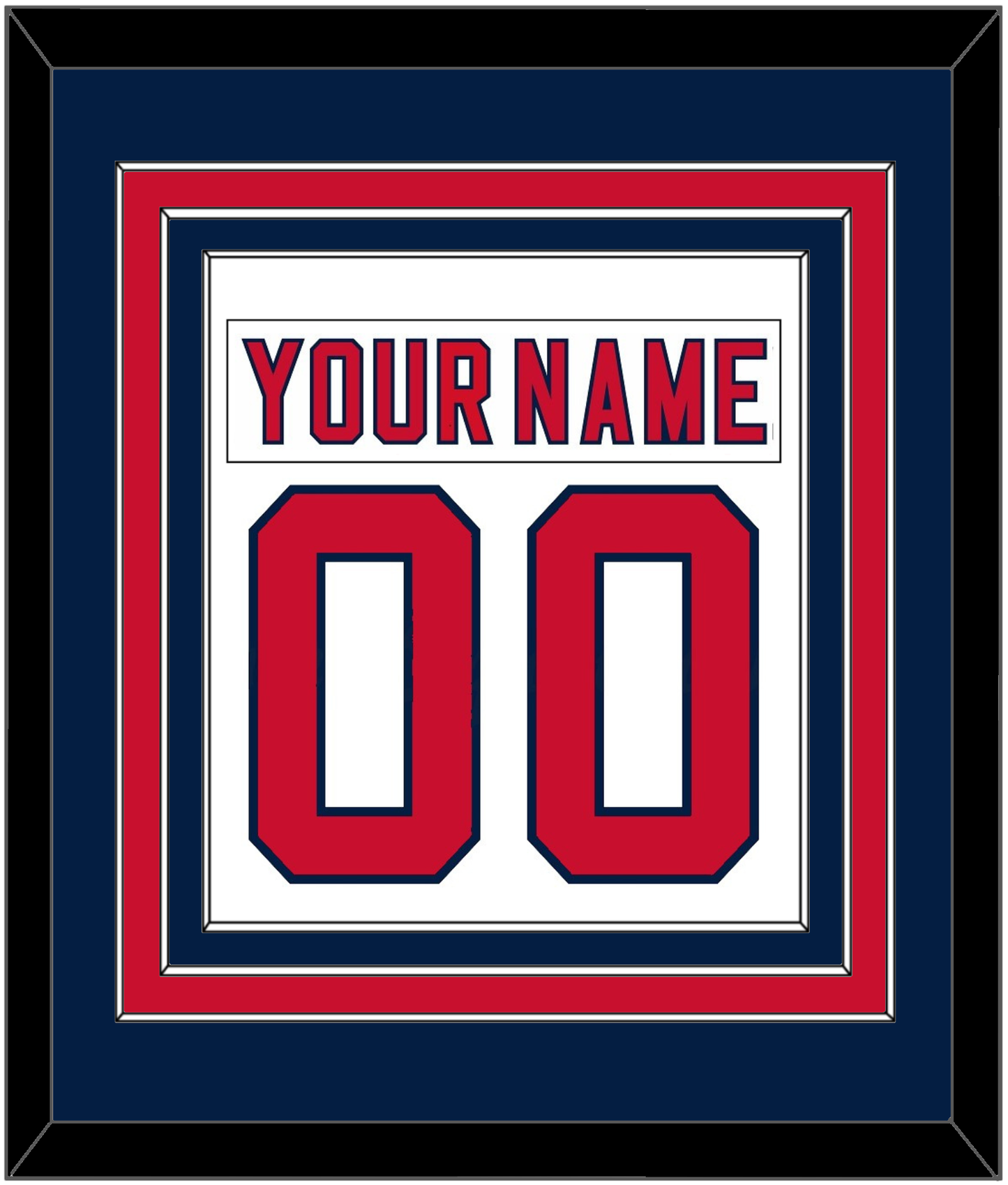Florida Nameplate & Number (Back) Combined - Road White (2007-2016) - Premier Tier 5