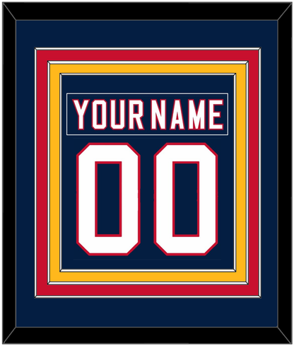 Florida Nameplate & Number (Back) Combined - Home Blue (2006-2007) - Premier Tier 3