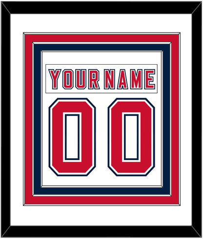 Florida Nameplate & Number (Back) Combined - Road White (2006-2007) - Premier Tier 1