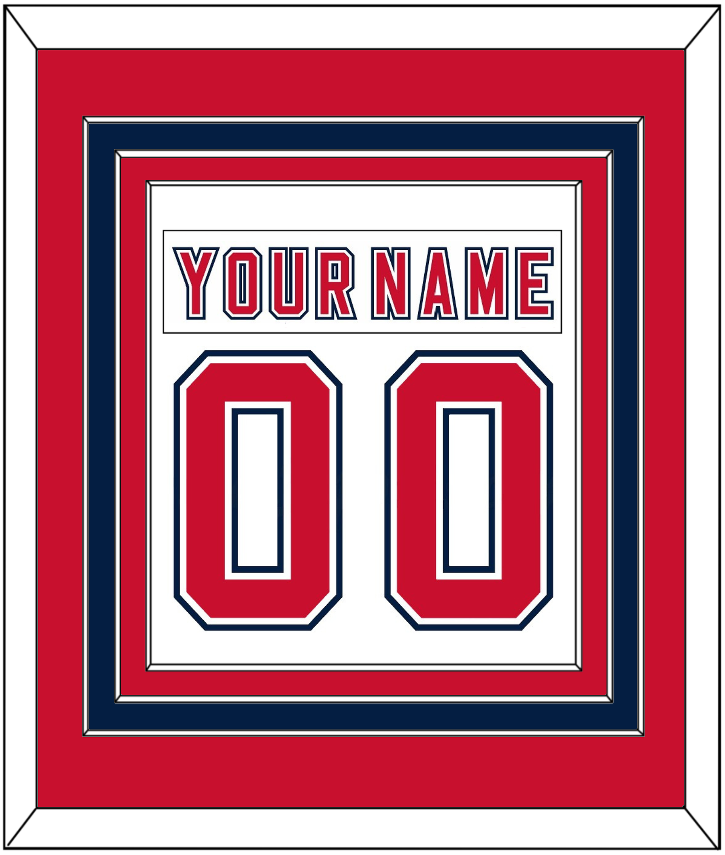 Florida Nameplate & Number (Back) Combined - Road White (2006-2007) - Premier Tier 3