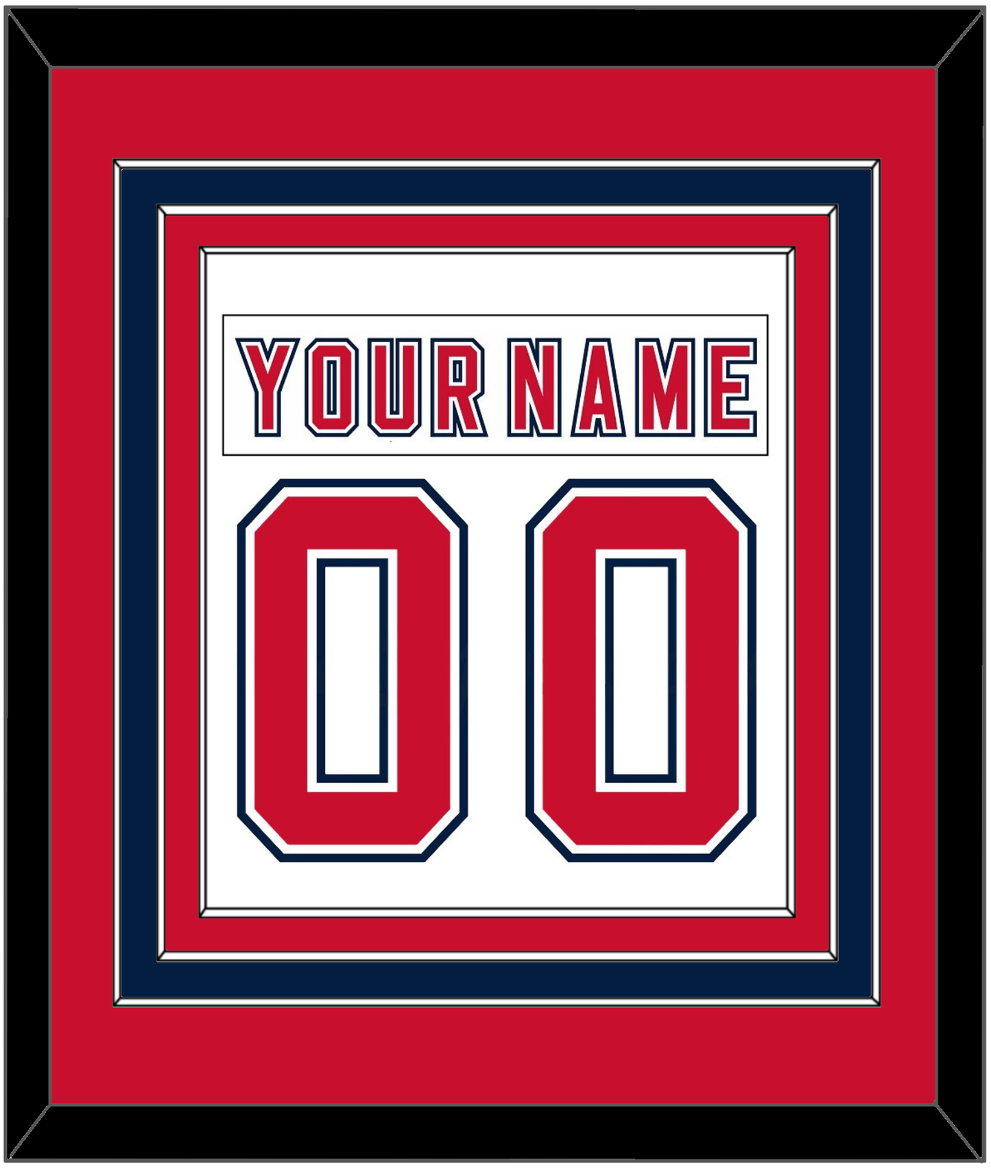 Florida Nameplate & Number (Back) Combined - Road White (2006-2007) - Premier Tier 3
