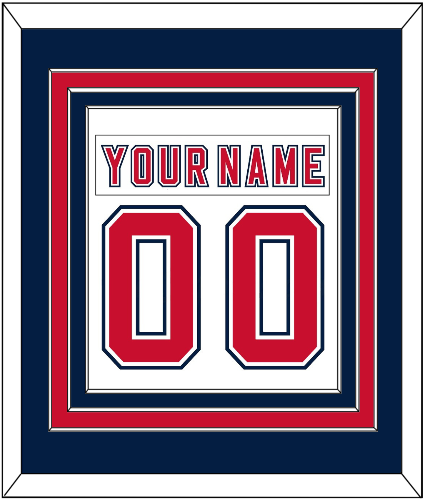 Florida Nameplate & Number (Back) Combined - Road White (2006-2007) - Premier Tier 5
