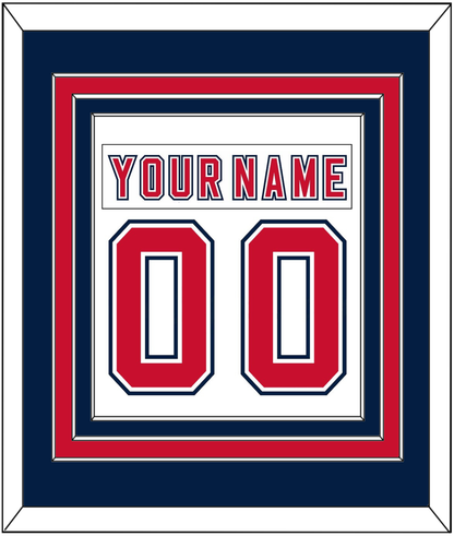 Florida Nameplate & Number (Back) Combined - Road White (2006-2007) - Premier Tier 5