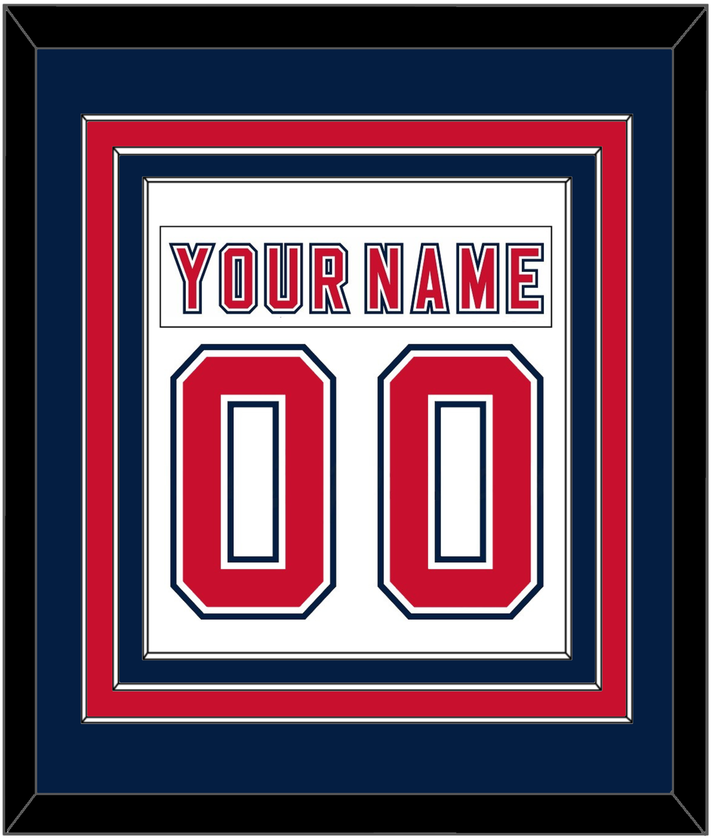 Florida Nameplate & Number (Back) Combined - Road White (2006-2007) - Premier Tier 5