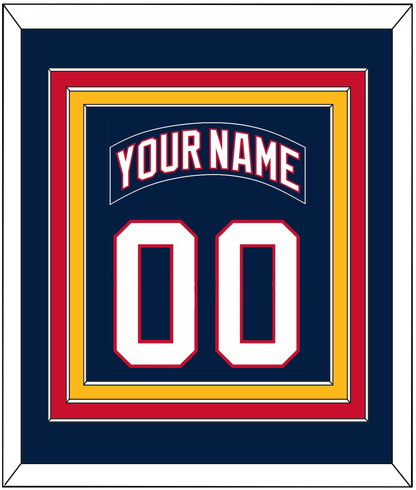 Florida Nameplate & Number (Back) Combined - Home Blue (2003-2006) - Premier Tier 3