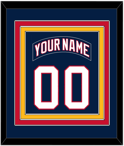 Florida Nameplate & Number (Back) Combined - Home Blue (2003-2006) - Premier Tier 3