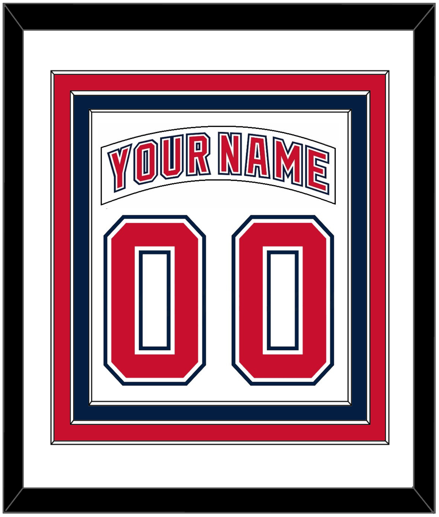 Florida Nameplate & Number (Back) Combined - Home White (1998-2003) - Premier Tier 1