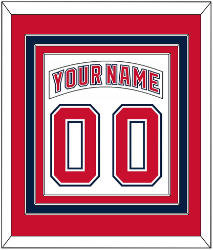 Florida Nameplate & Number (Back) Combined - Road White (2003-2006) - Premier Tier 3