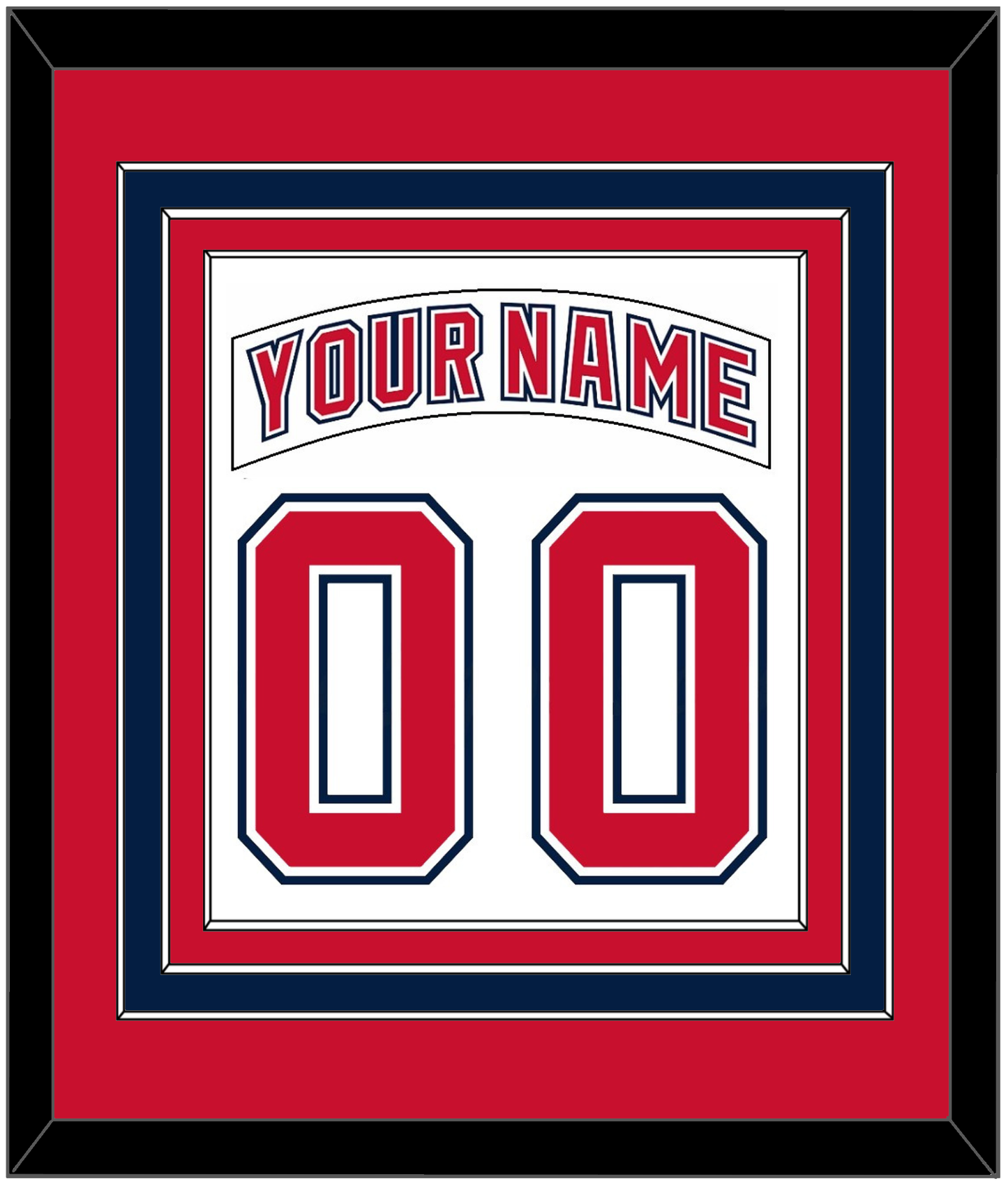 Florida Nameplate & Number (Back) Combined - Road White (2003-2006) - Premier Tier 3