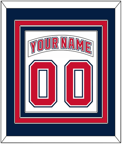 Florida Nameplate & Number (Back) Combined - Road White (2003-2006) - Premier Tier 5