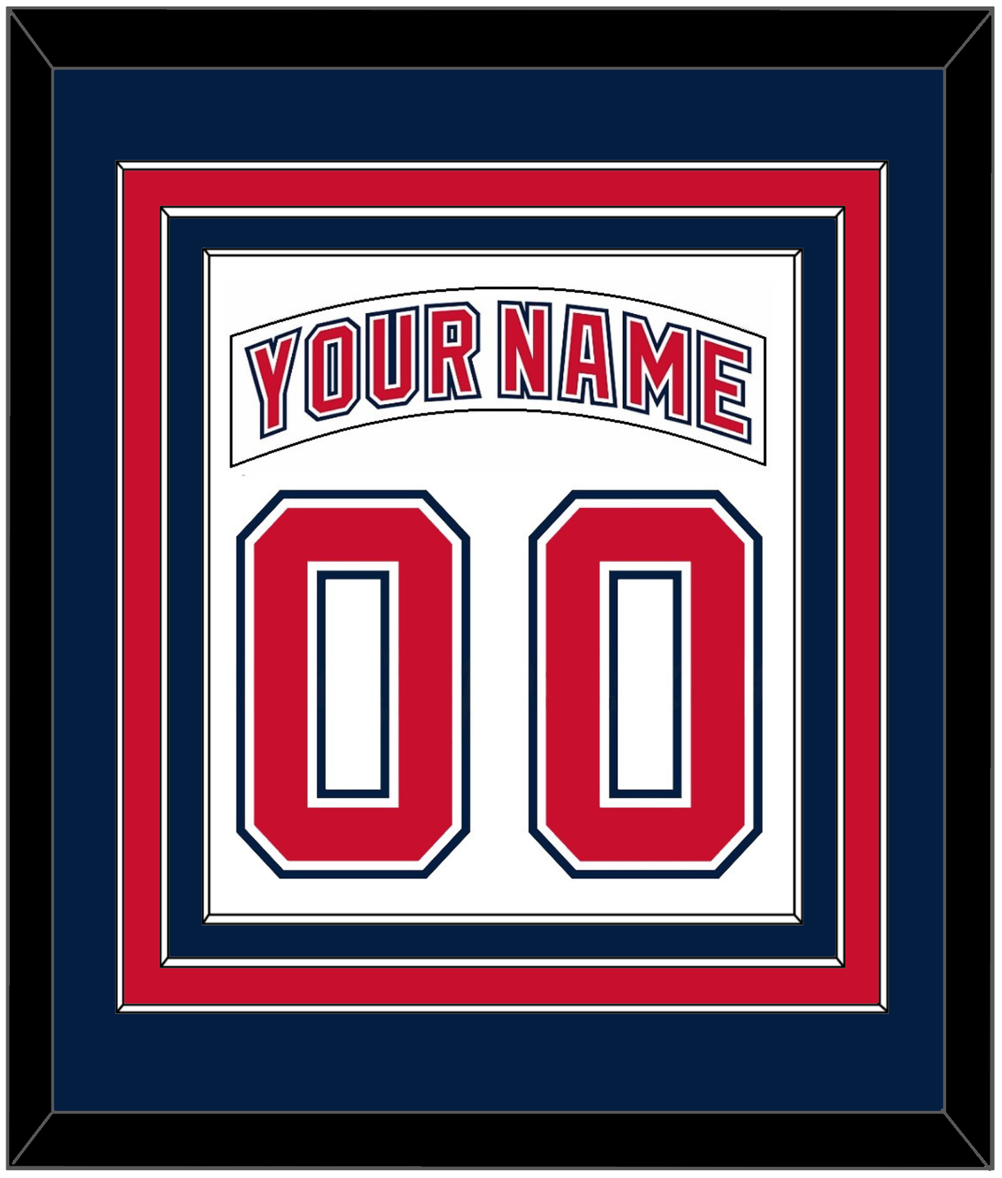 Florida Nameplate & Number (Back) Combined - Road White (2003-2006) - Premier Tier 5
