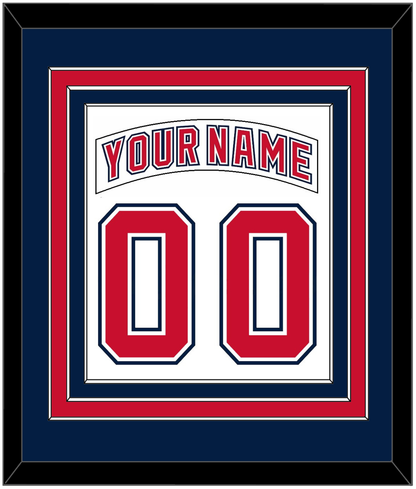 Florida Nameplate & Number (Back) Combined - Road White (2003-2006) - Premier Tier 5