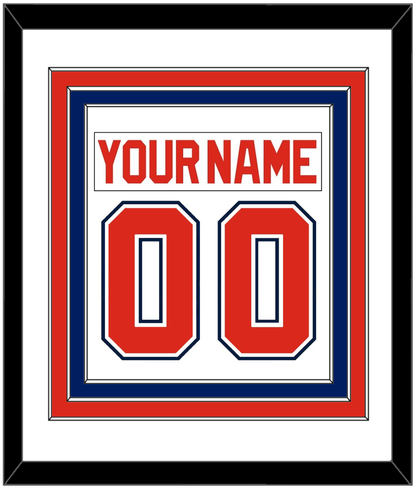 Florida Nameplate & Number (Back) Combined - Home White (1993-1998) - Premier Tier 1