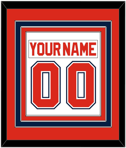 Florida Nameplate & Number (Back) Combined - Home White (1993-1998) - Premier Tier 3