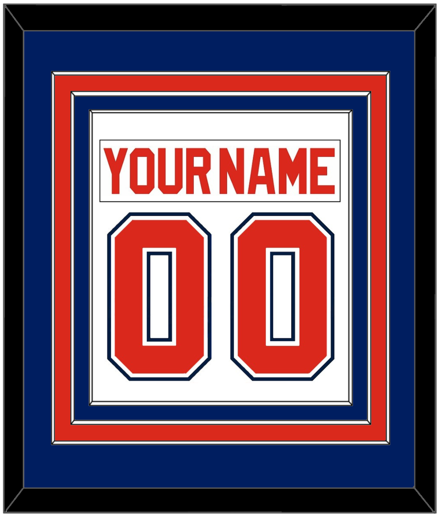 Florida Nameplate & Number (Back) Combined - Home White (1993-1998) - Premier Tier 5