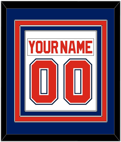 Florida Nameplate & Number (Back) Combined - Home White (1993-1998) - Premier Tier 5