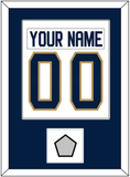 Florida Nameplate & Number (Back) Combined, With Stanley Cup Finals Patch - Road White - Single Mat 2