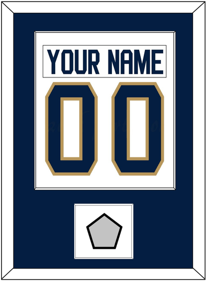 Florida Nameplate & Number (Back) Combined, With Back To Back Stanley Cup Champions Patch - Road White - Essential Tier 2