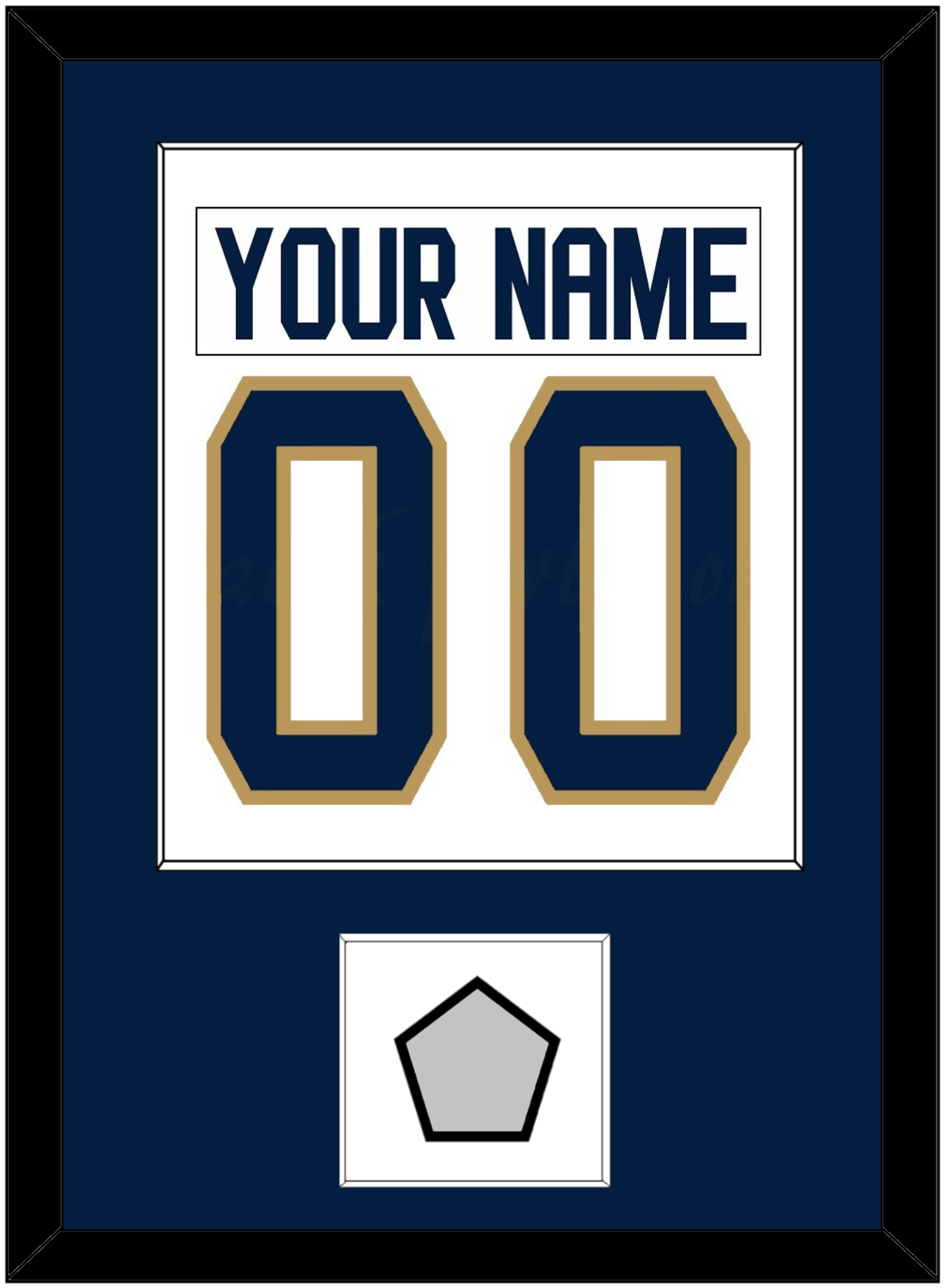 Florida Nameplate & Number (Back) Combined, With Stanley Cup Champions Patch - Road White - Essential Tier 2