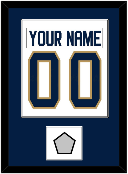 Florida Nameplate & Number (Back) Combined, With Stanley Cup Champions Patch - Road White - Essential Tier 2
