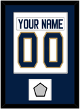 Florida Nameplate & Number (Back) Combined, With Stanley Cup Champions Patch - Road White - Single Mat 2