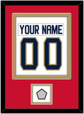 Florida Nameplate & Number (Back) Combined, With Stanley Cup Finals Patch - Road White - Double Mat 2