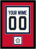 Florida Nameplate & Number (Back) Combined, With Stanley Cup Finals Patch - Road White - Double Mat 3