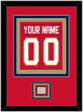 Florida Nameplate & Number (Back) Combined, With Stanley Cup Finals Patch - Home Red - Triple Mat 2