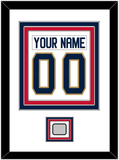 Florida Nameplate & Number (Back) Combined, With Stanley Cup Finals Patch - Road White - Triple Mat 2