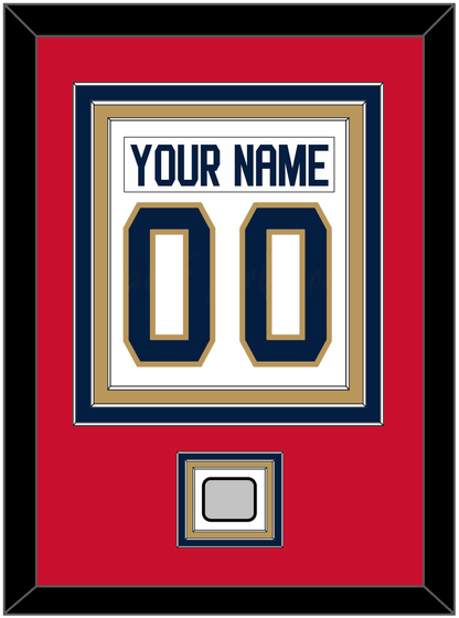 Florida Nameplate & Number (Back) Combined, With Stanley Cup Finals Patch - Road White - Premier Tier 3
