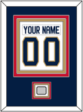 Florida Nameplate & Number (Back) Combined, With Stanley Cup Finals Patch - Road White - Triple Mat 4