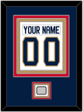 Florida Nameplate & Number (Back) Combined, With Stanley Cup Finals Patch - Road White - Triple Mat 4