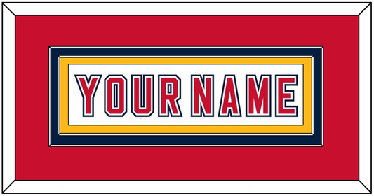 Florida Nameplate - Road White (2006-2007) - Signature Tier 2