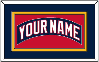 Florida Nameplate - Home Blue (2003-2006) - Signature Tier 2