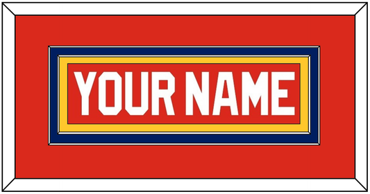 Florida Nameplate - Road Red (1993-1998) - Signature Tier 3