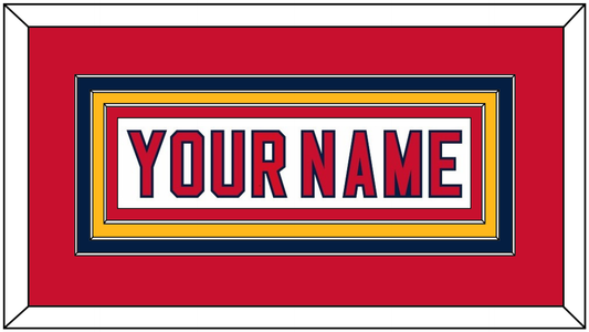 Florida Nameplate - Road White (2007-2016) - Premier Tier 4