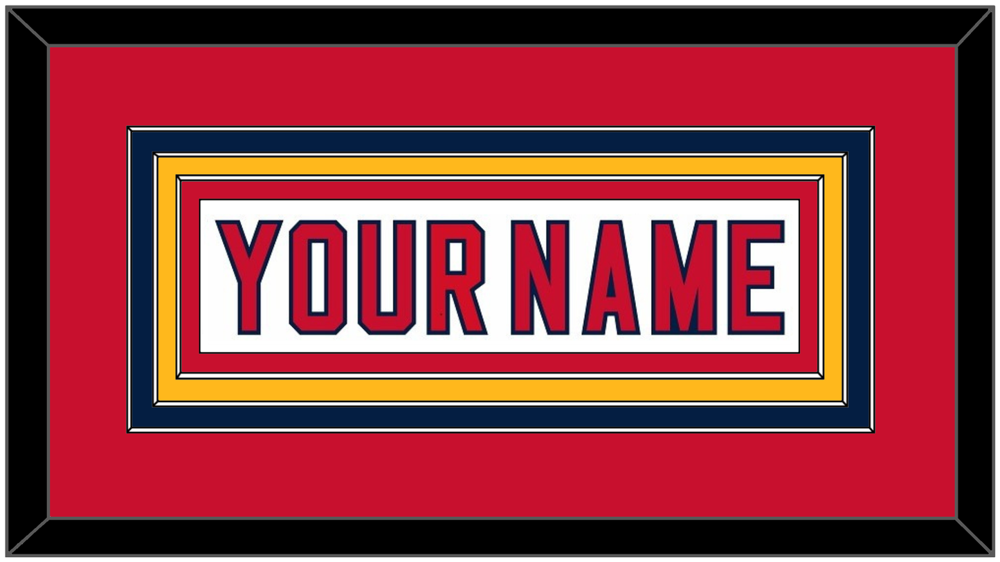 Florida Nameplate - Road White (2007-2016) - Premier Tier 4