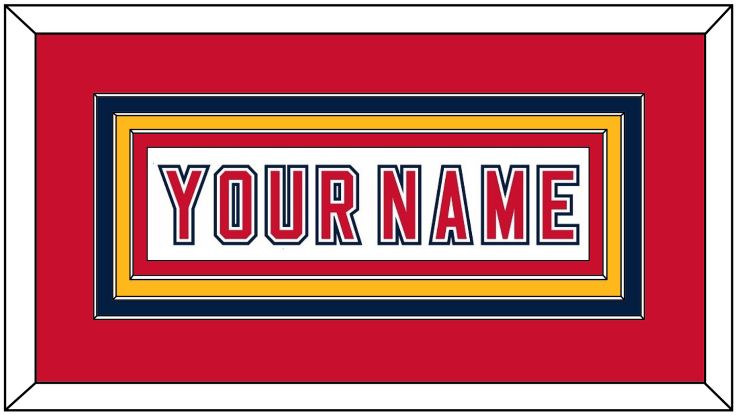 Florida Nameplate - Road White (2006-2007) - Premier Tier 4