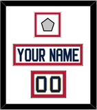 Florida Nameplate, Number (Shoulder) & Back 2 Back Stanley Cup Champions Patch - Road White - Double Mat 1
