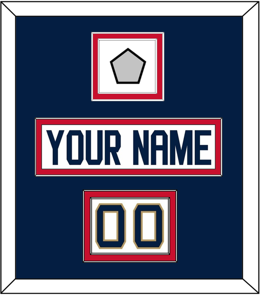 Florida Nameplate, Number (Shoulder) & Stanley Cup Finals Patch - Road White - Signature Tier 4