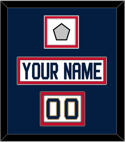 Florida Nameplate, Number (Shoulder) & Stanley Cup Finals Patch - Road White - Signature Tier 4